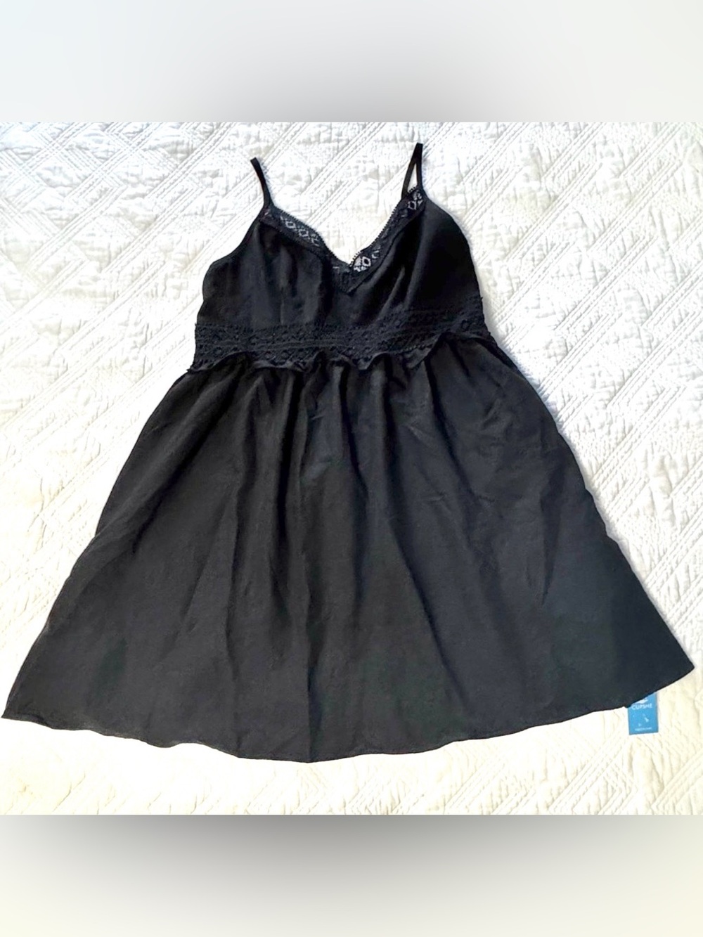 Cupshe Island Sun Lace Trim Slip Dress Size Large New With Tags